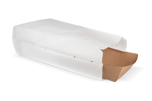 Sachet à Snacks Papier perforé (3 pond) 16x10x36 cm Blanc 45gr (1.000 pcs) [TK-9987491]