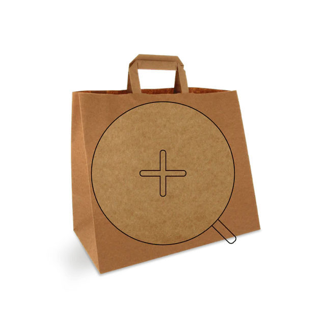 Sac en Papier 32x17x27cm marron (250 pcs) [TK-9987495]