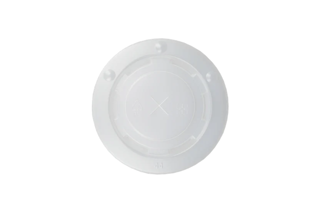 Couvercle en plastique Gobelet à milkshake plat avec croix Ø9 cm (1.000 pcs) [TK-9987536]