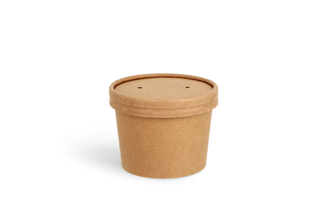 Gobelet à soupe Carton 240ml Ø9 cm 8oz kraft (500 pcs) [TK-9987578]