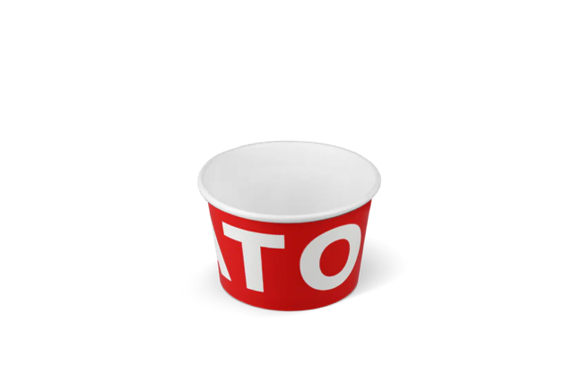 Gobelet à crème glacée Carton 120ml Ø7,8cm 4oz GELATO (1.000 pcs) [TK-9987600]