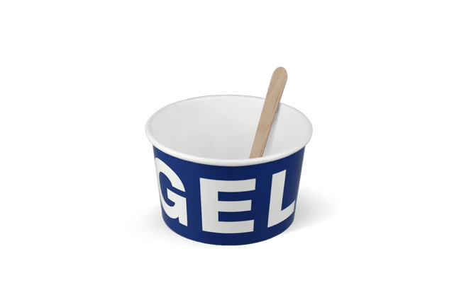 Gobelet à crème glacée Carton 240ml Ø9,2 cm 8oz GELATO (1.000 pcs) [TK-9987601]