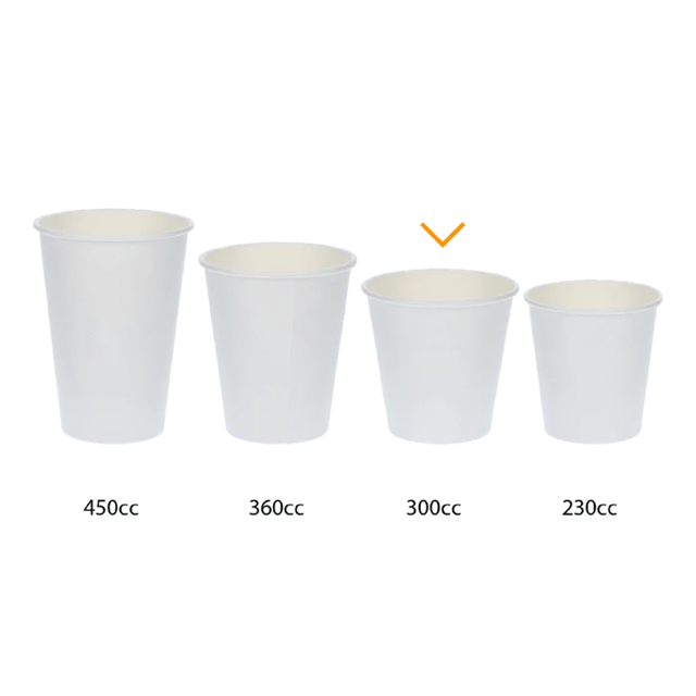 Tasse à Café Carton 300cc 10oz Ø9 cm rayé (1.000 pcs) [TK-9987929]
