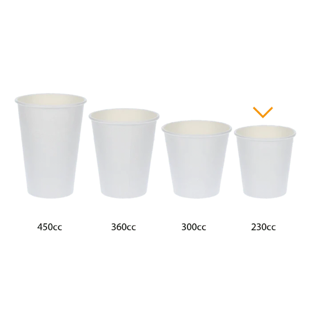 Tasse à Café Carton 230cc 8oz Ø8 cm rayé (1.000 pcs) [TK-9987930]