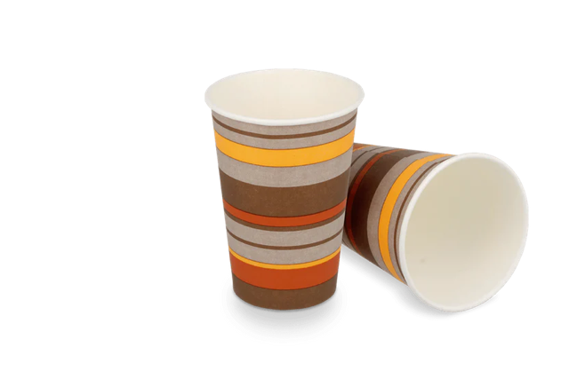 Tasse à Café Carton 180cc 7.5oz Ø7 cm rayé (2.500 pcs) [TK-9987931]