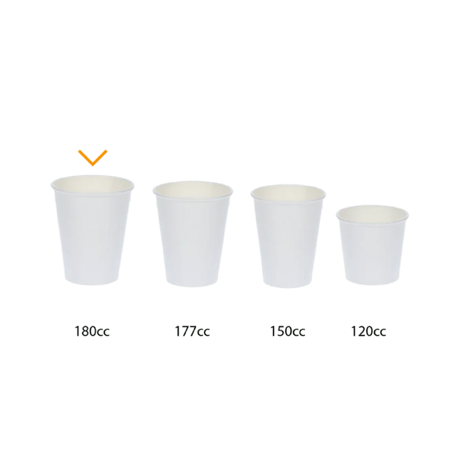 Tasse à Café Carton 180cc 7.5oz Ø7 cm rayé (2.500 pcs) [TK-9987931]