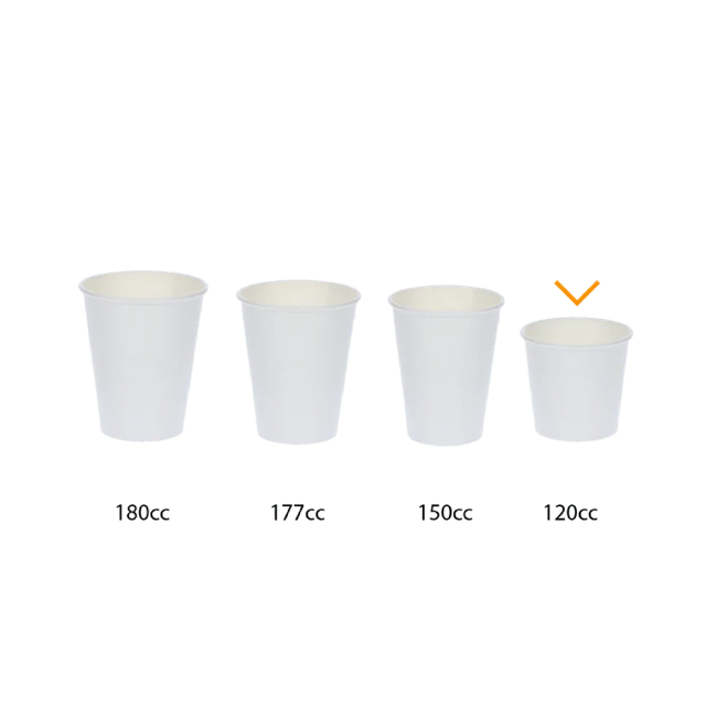 Tasse à Café Carton 120cc 4oz Ø6,3cm rayé (1.000 pcs) [TK-9987933]