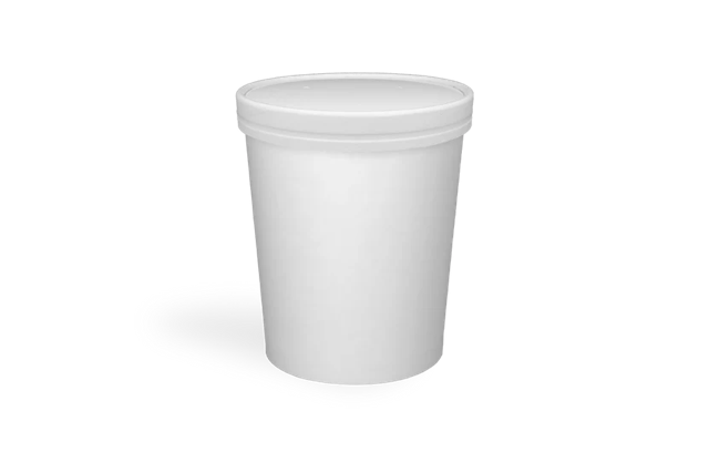 Gobelet à soupe Carton 1000ml Ø11,8cm 32oz Blanc (500 pcs) [TK-9988009]