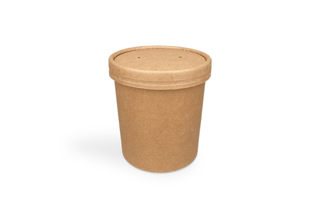 Couvercle Gobelet kraft 450ml Ø9,8 cm (500 pcs) [TK-9988178]