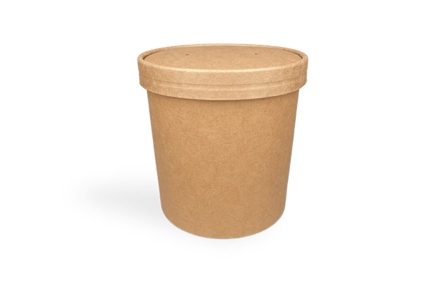Couvercle Gobelet à soupe kraft 750ml Ø11,8cm (500 pcs) [TK-9988182]