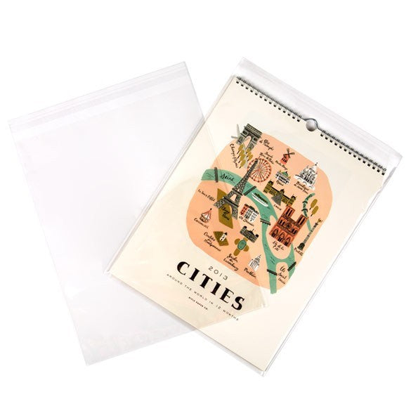 Sachet plastique plat grand format 29x36+4cm Refermable par Rabat Adhésif (100 pièces) [B11]