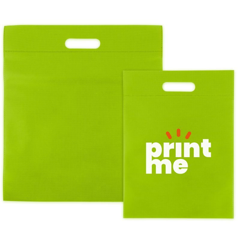 Sacs en non-tissé économiques avec poignées 30x40 cm Vert (400 pcs) [FP-DNW025]