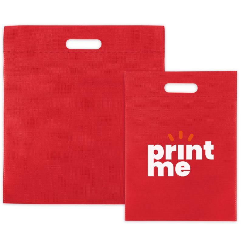 Sacs en non-tissé économiques avec poignées 30x40 cm Rouge (400 pcs) [FP-DNW027]