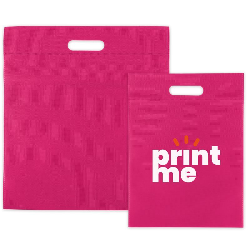 Sacs en non-tissé économiques avec poignées 30x40 cm Rose (400 pcs) [FP-DNW031]