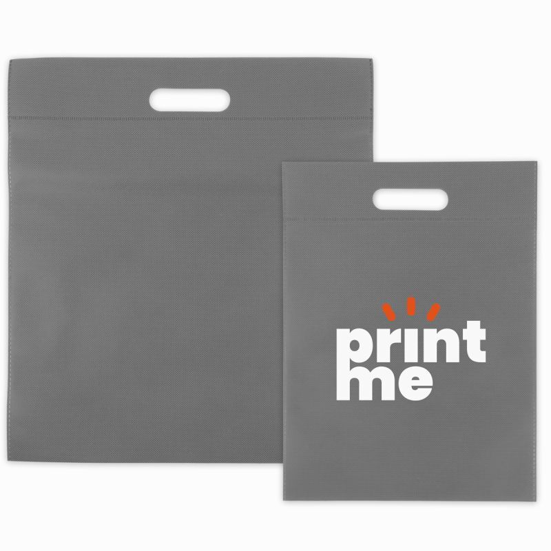 Sacs en non-tissé économiques avec poignées 30x40 cm Gris clair (400 pcs) [FP-DNW033]