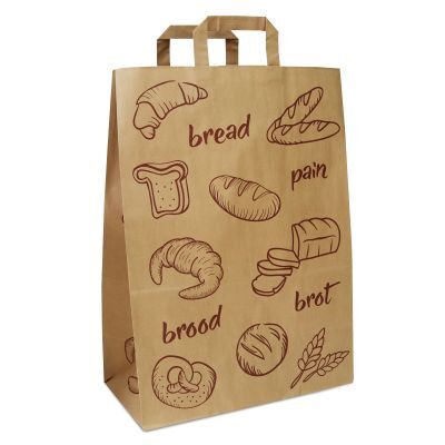 Sacs Kraft FSC® - Pain 32+17x44 cm Marron (250 pcs) [FP-DPL049]