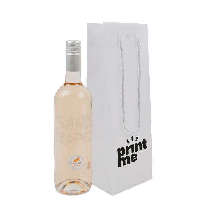 Sacs en plastique haut de gamme pour bouteilles de vin 12+10x36 cm Semi-transparent (100 pcs) [FP-DQC025]