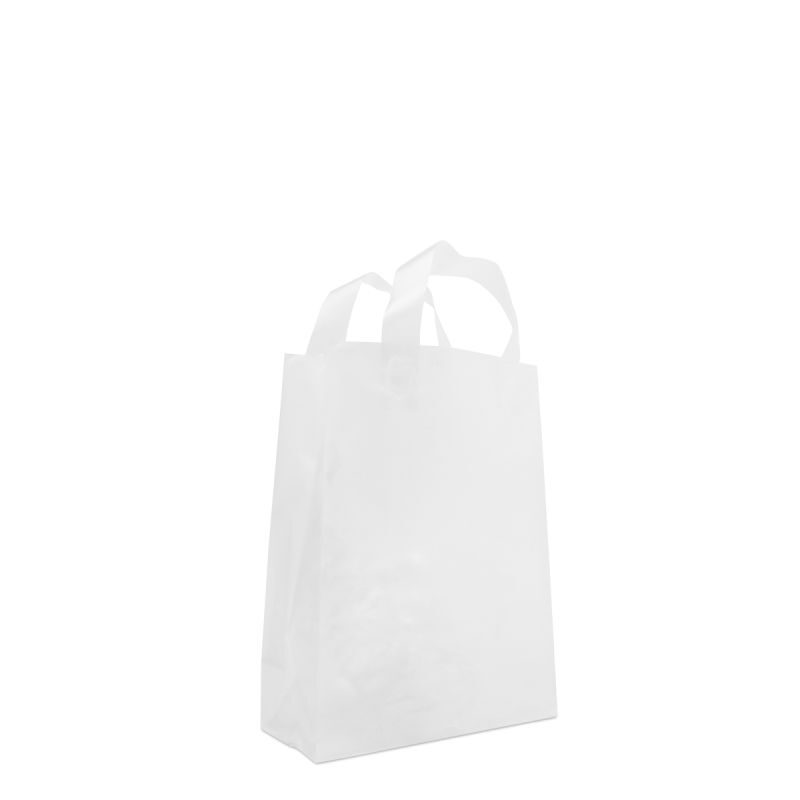 Sacs à fond plat en plastique - Semi-transparents 22+10x30 cm Semi-transparent (250 pcs) [FP-DQL005]