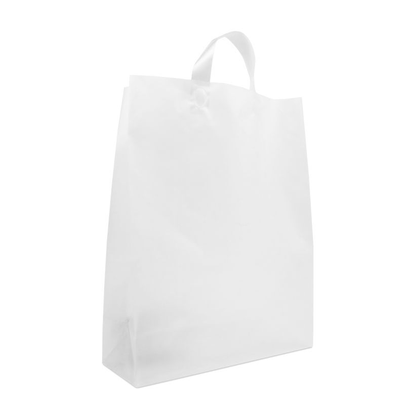 Sacs à fond plat en plastique - Semi-transparents 32+15x43 cm Semi-transparent (250 pcs) [FP-DQL006]