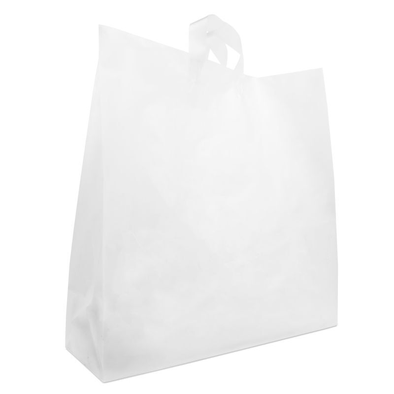 Sacs à fond plat en plastique - Semi-transparents 45+18x48 cm Semi-transparent (250 pcs) [FP-DQL007]
