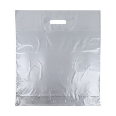 Sac à poignées économiques 45x50+2x4 cm Argent (500 pcs) [FP-DQU017]
