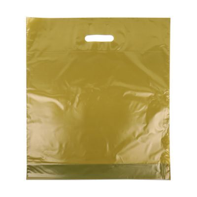 Sac à poignées économiques 45x50+2x4 cm Or (500 pcs) [FP-DQU018]