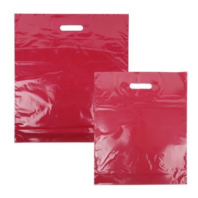 Sac à poignées économiques 45x50+2x4 cm Rouge bordeaux (500 pcs) [FP-DQU019]