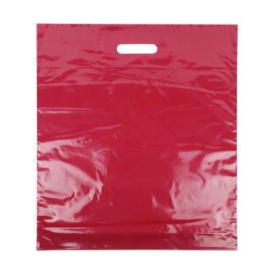 Sac à poignées économiques 45x50+2x4 cm Rouge bordeaux (500 pcs) [FP-DQU019]