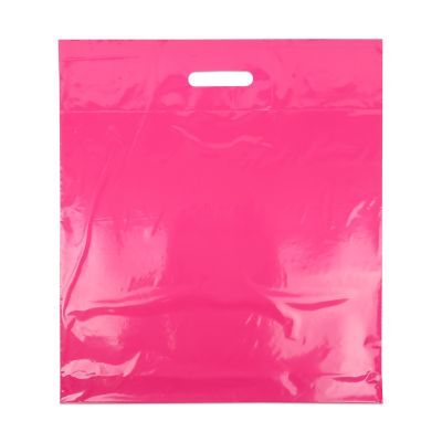 Sac à poignées économiques 45x50+2x4 cm Rose (400 pcs) [FP-DQU202]