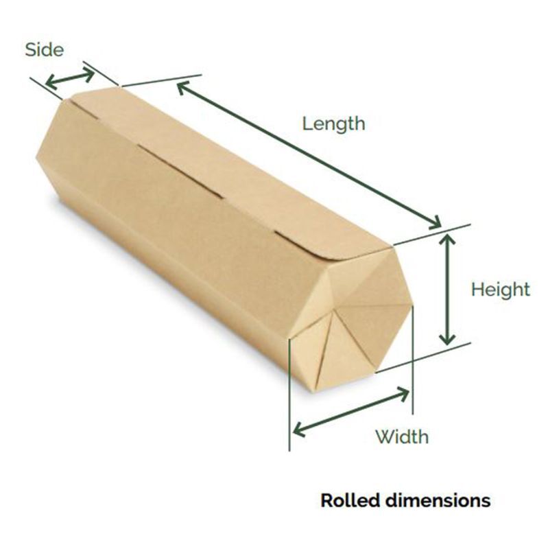 Rollor Léger 62,7x9,2x8,2 cm Marron (25 pcs) [FP-ROL005]