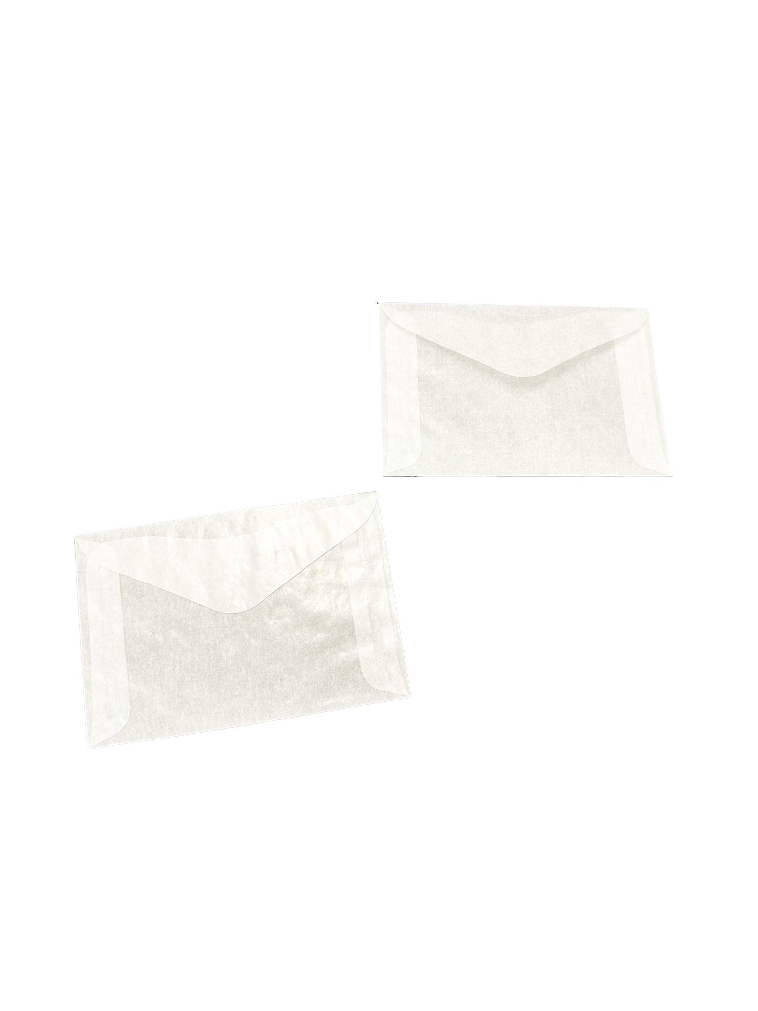 Enveloppe papier cristal 12.5x8.5cm (100 pièces) [G18]