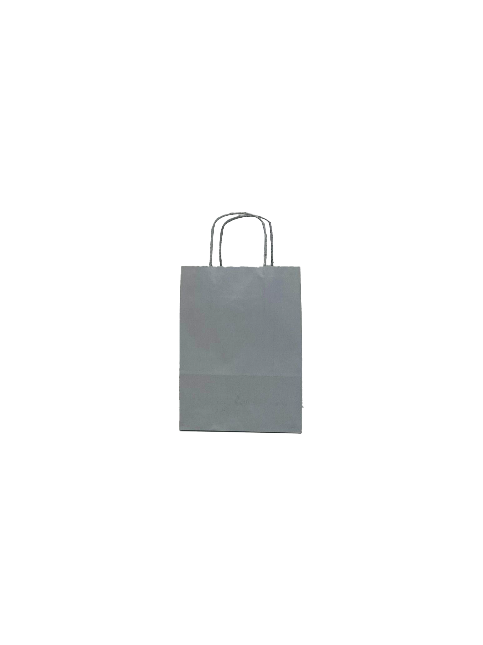 Sac à poignées en Papier Argent Papier Kraft 90 gram 18+8x22cm (50 pièces) [PAM1822SI]