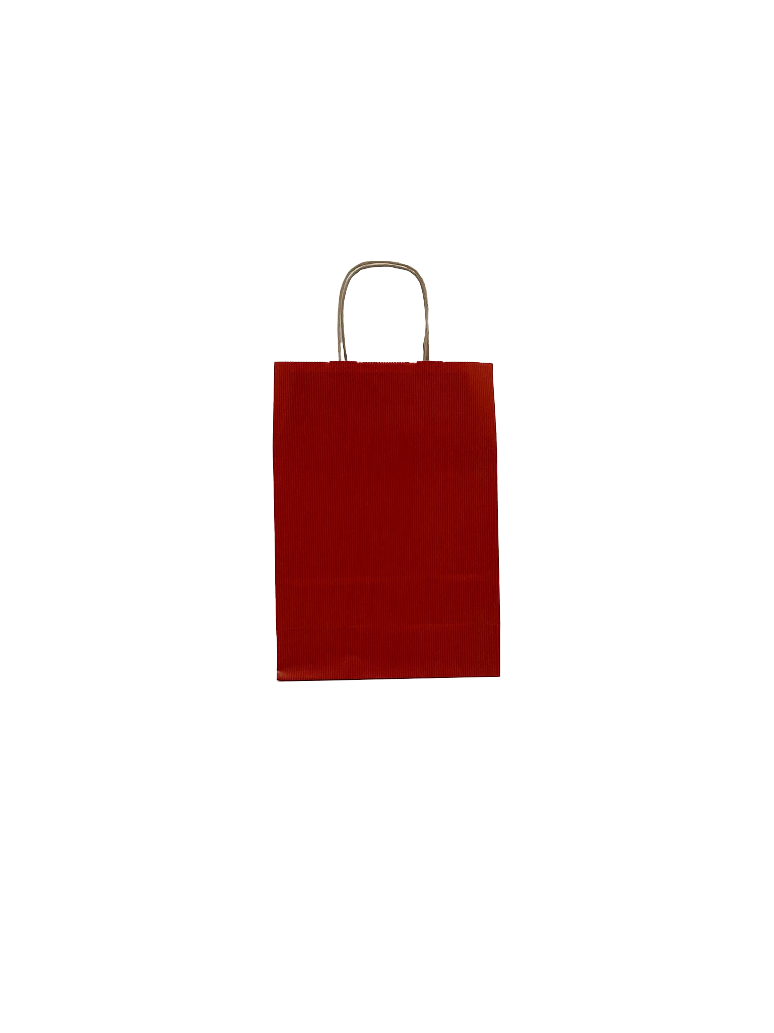 Sac de course Rouge Foncé Papier Kraft 90 g/m2 22+10x31cm (50 pièces) [PAM2231DKR]