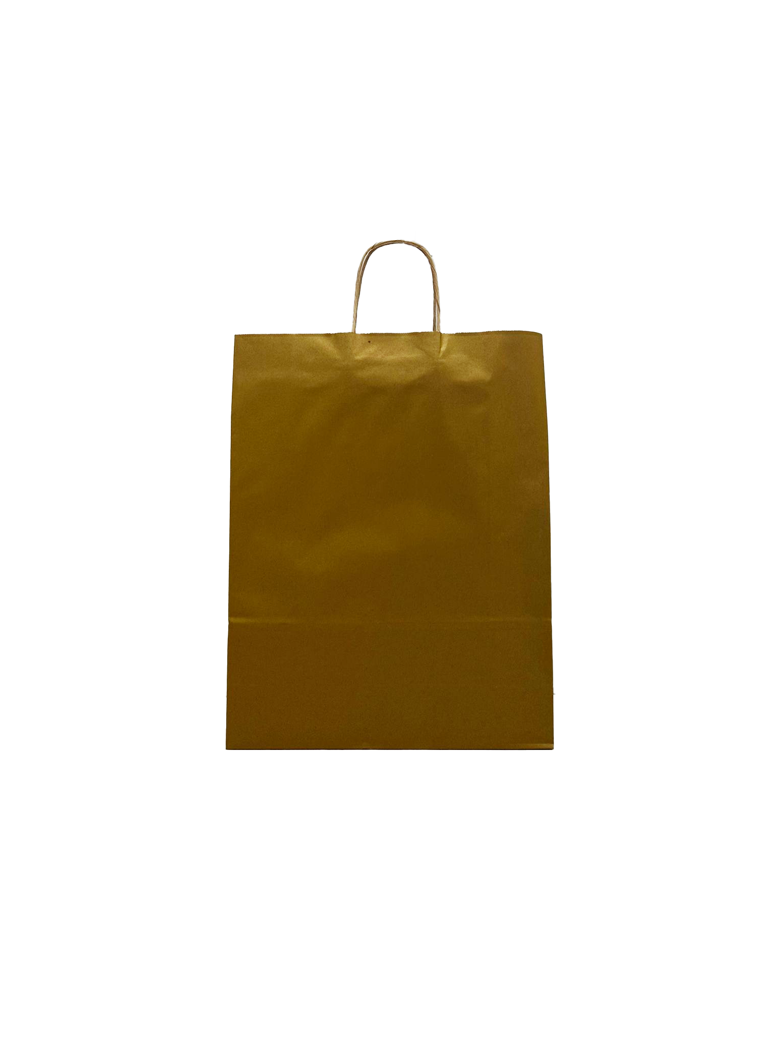 Sac de course Or Papier Kraft 100 g/m2 32+12x41cm (50 pièces) [PAM3241GO]