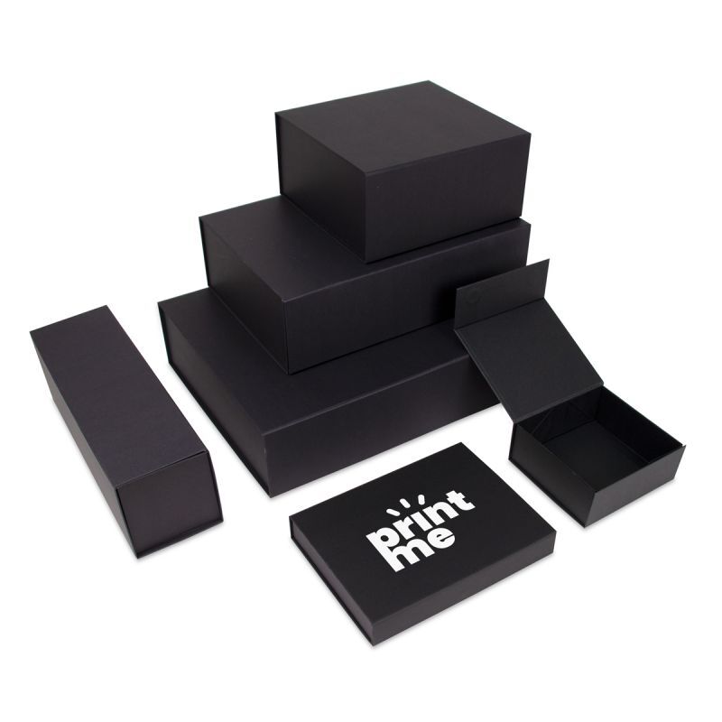 Boîtes magnétiques Kraft 22x16,5x3 cm Noir (25 pcs) [FP-VPD075]