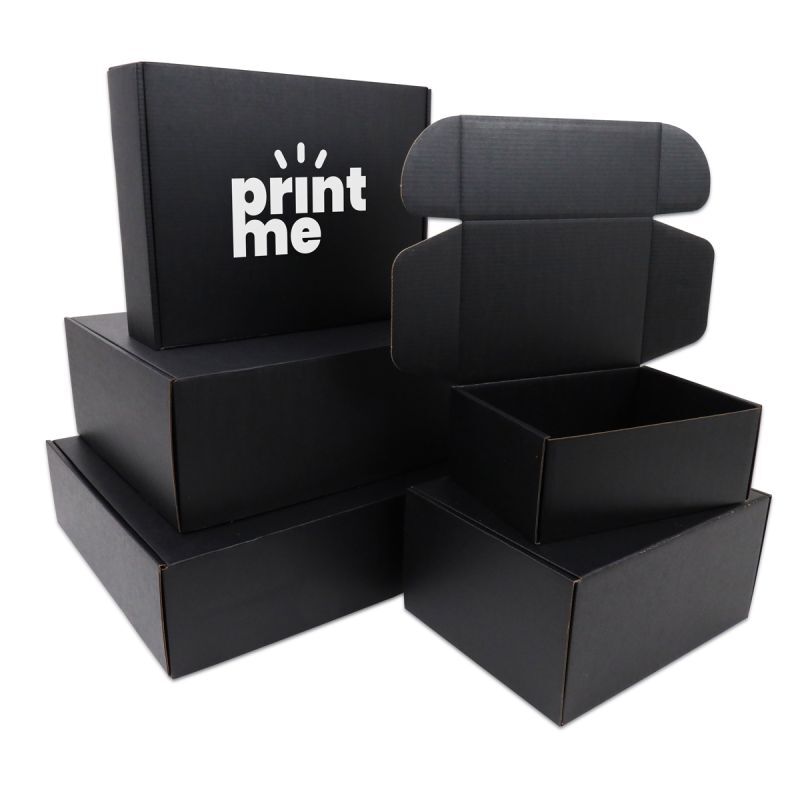 Boîtes d'expédition 39x30x14 cm Noir (50 pcs) [FP-VPD106]