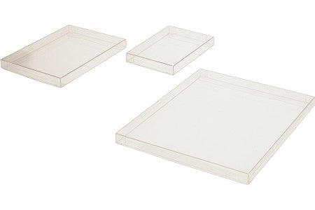 Boites cadeau plastique à transparence cristalline 13x1.6x18.1cm (25 pièces) [FPB62]