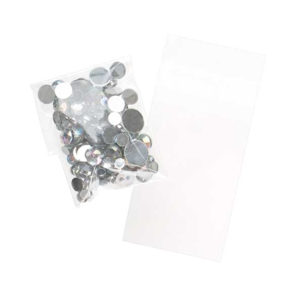 Sachet plastique transparence cristalline 5x7cm avec Rabat Adhésif (100 pièces) [B1X2XL]