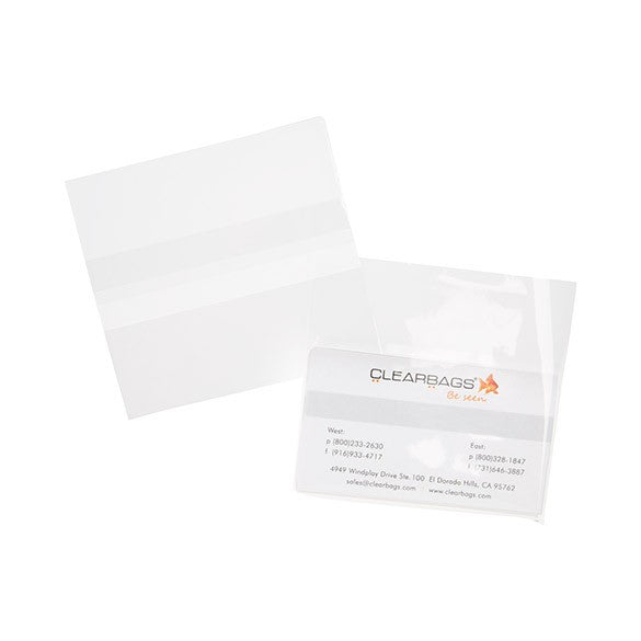 Sachet plastique transparence cristalline 9,7x6cm avec Rabat "Sécurisée" (100 pièces) [B3X2XPC]