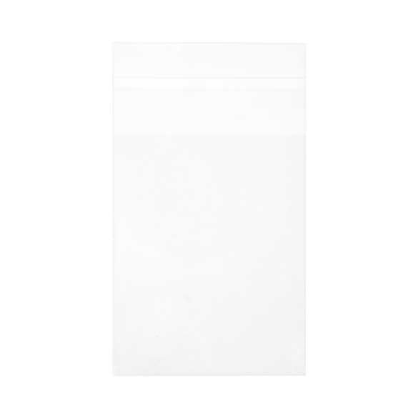 Sachet plastique transparence cristalline 8,2x10,5+4cm avec Rabat Adhésif (100 pièces) [B43]