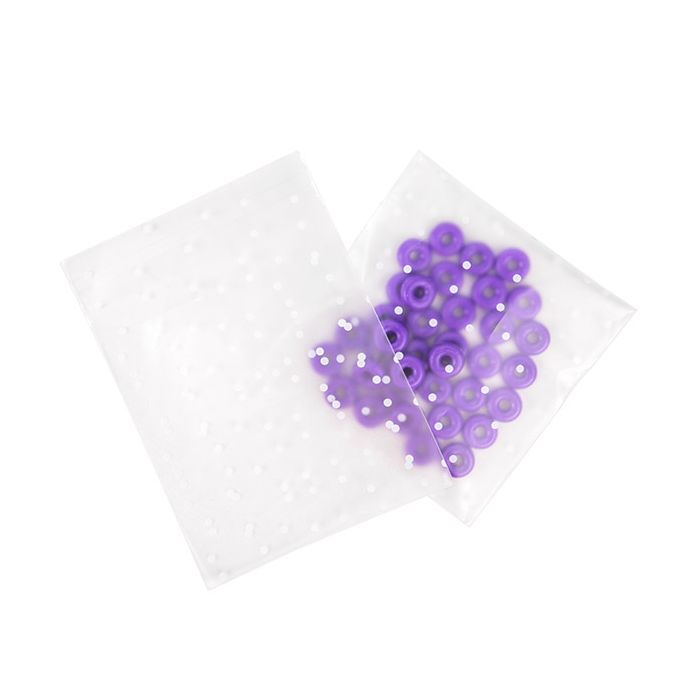 Sachet Plastique glacés 10,2x10,2 cm Avec poids et rabat adhésif (100 pièces) [B44FD]