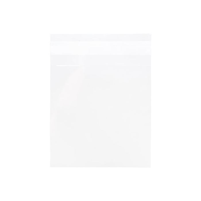 Sachet plastique transparence cristalline 11,9x11,7cm avec Rabat Adhésif (100 pièces) [B44M]