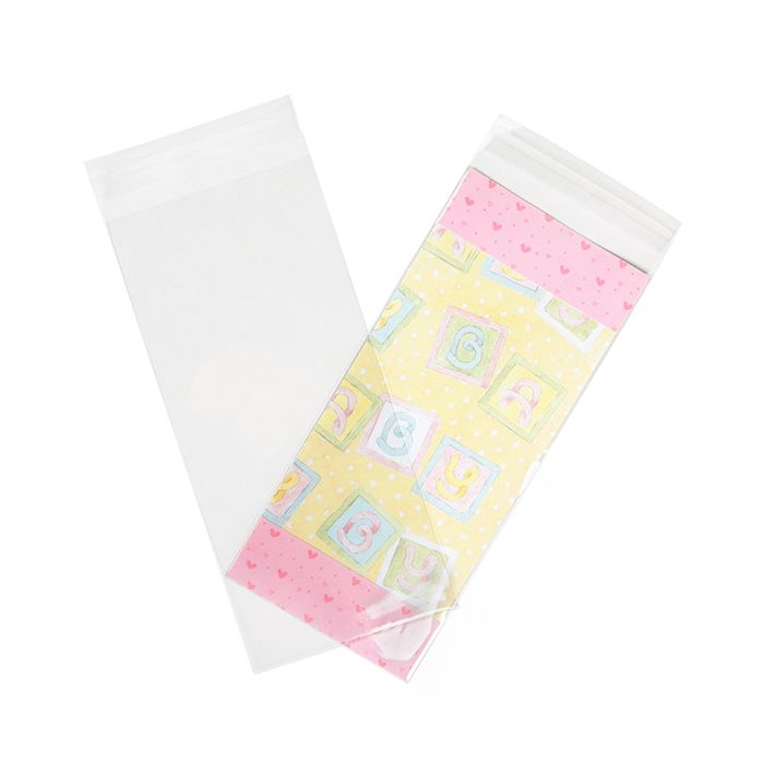 Sachet plastique 10,3x22,9 cm Refermable par Rabat Adhésif (100 pièces) [B49XS]