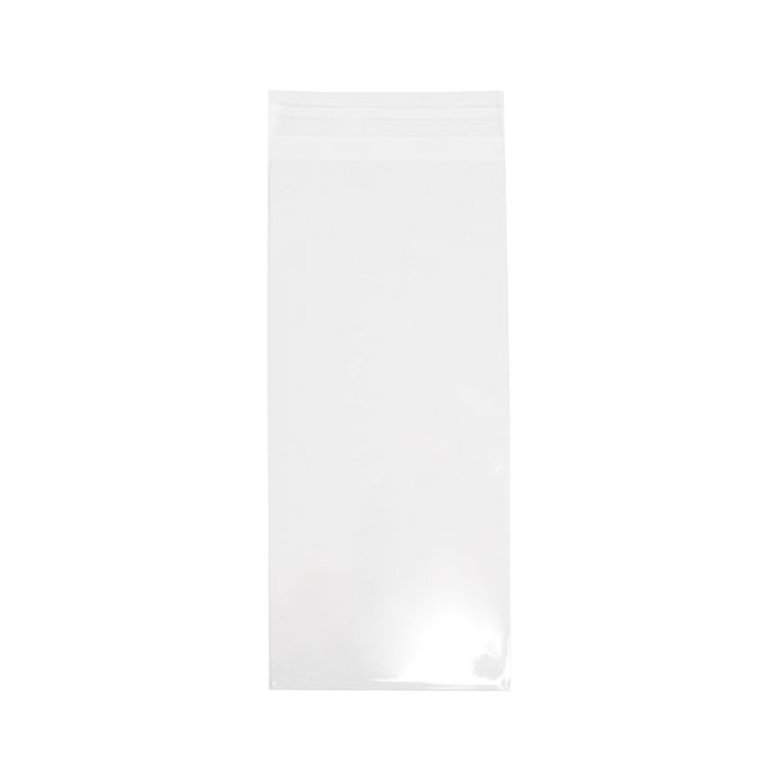 Sachet plastique 10,3x22,9 cm Refermable par Rabat Adhésif (100 pièces) [B49XS]