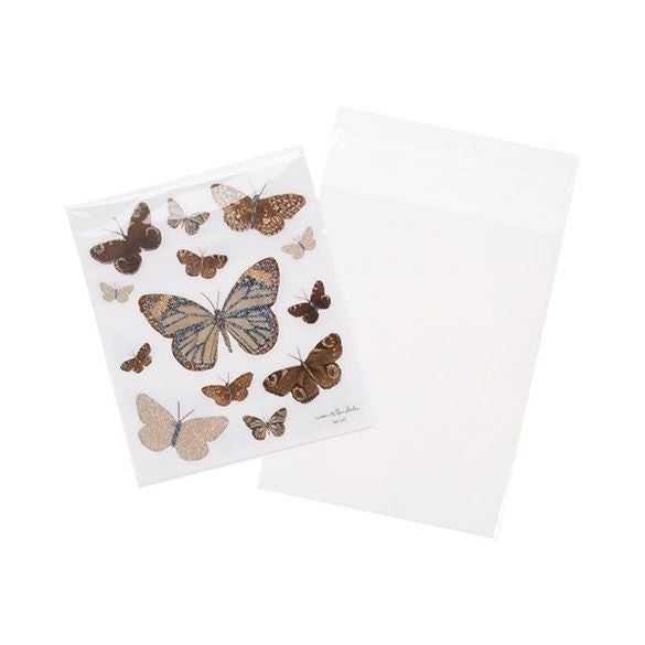 Sachet plastique transparence cristalline 10,8x13,7cm avec Rabat Adhésif (100 pièces) [B4B2]