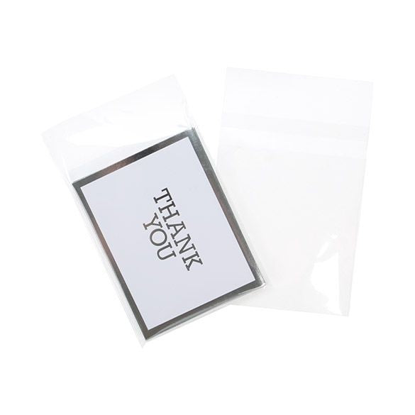 Sachet plastique transparence cristalline 12,2x15,7cm avec Rabat "Sécurisée" (100 pièces) [B4N6PC]