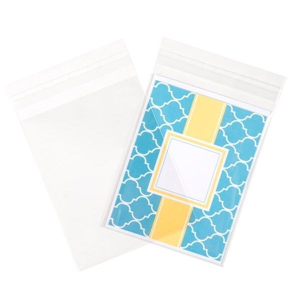 Sachet plastique transparence cristalline 11,5x14,5+4cm avec Rabat Adhésif (100 pièces) [B54]