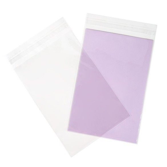 Sachet plastique transparence cristalline 15x22 cm avec Rabat Adhésif (100 pièces) [B59]