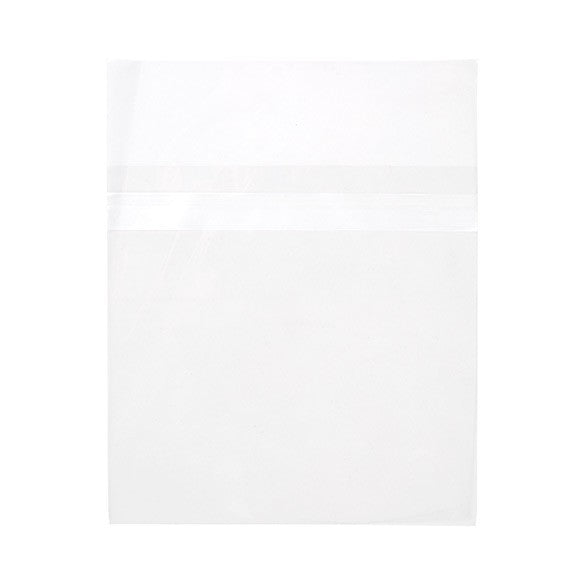 Sachet plastique transparence cristalline 14,5x14,1cm avec Rabat "Sécurisée" (100 pièces) [B5X5MPC]