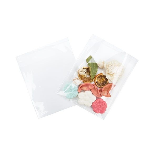 Sachet plastique transparence cristalline 17,5x17,1cm avec Rabat Adhésif (100 pièces) [B66XL]